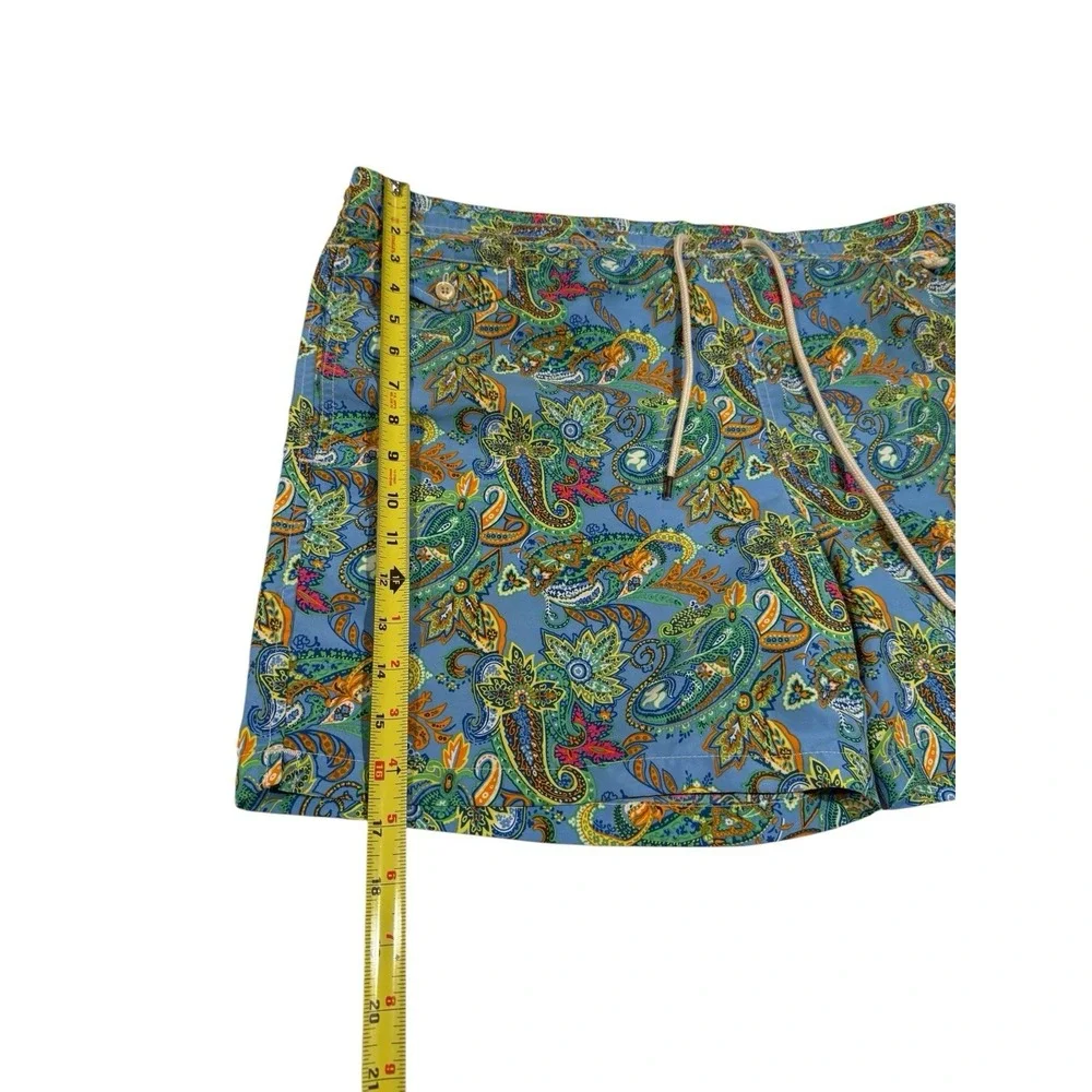 Polo Ralph Lauren Swim Shorts Paisley Print Drawstring Multicolor Men's XL